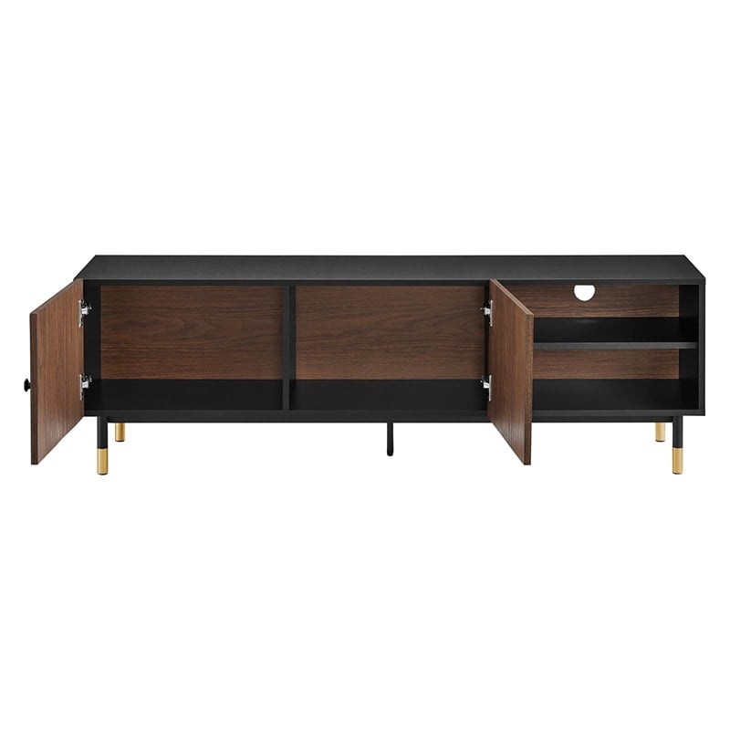 Pemberly Row Metal & Wood TV Stand for TVs Up to 65