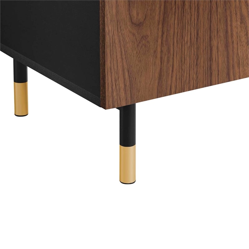 Pemberly Row Metal & Wood TV Stand for TVs Up to 65