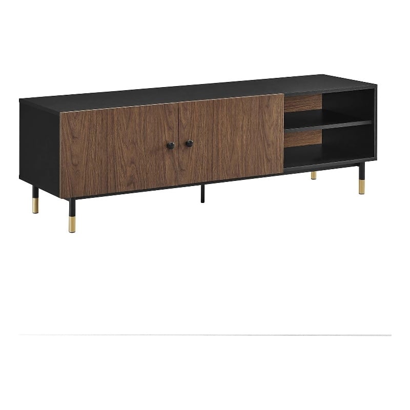 Pemberly Row Metal & Wood TV Stand for TVs Up to 65