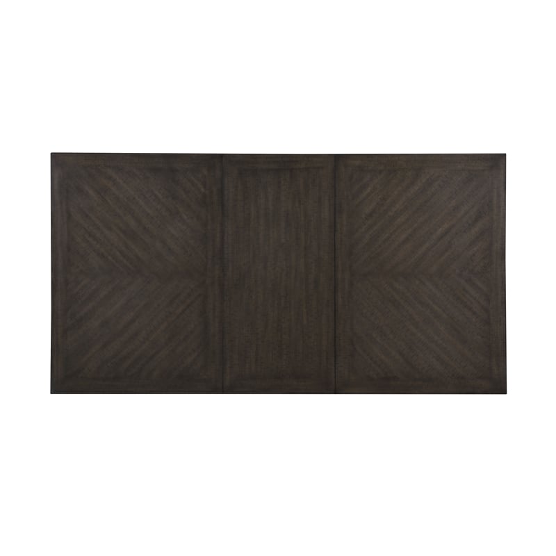 Pemberly Row 5-Piece Counter Table Set with Removable Leaf in Brown/White