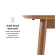 Pemberly Row Solid Wood Oval Extension Dining Table in Caramel
