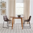 Pemberly Row Solid Wood Oval Extension Dining Table in Caramel