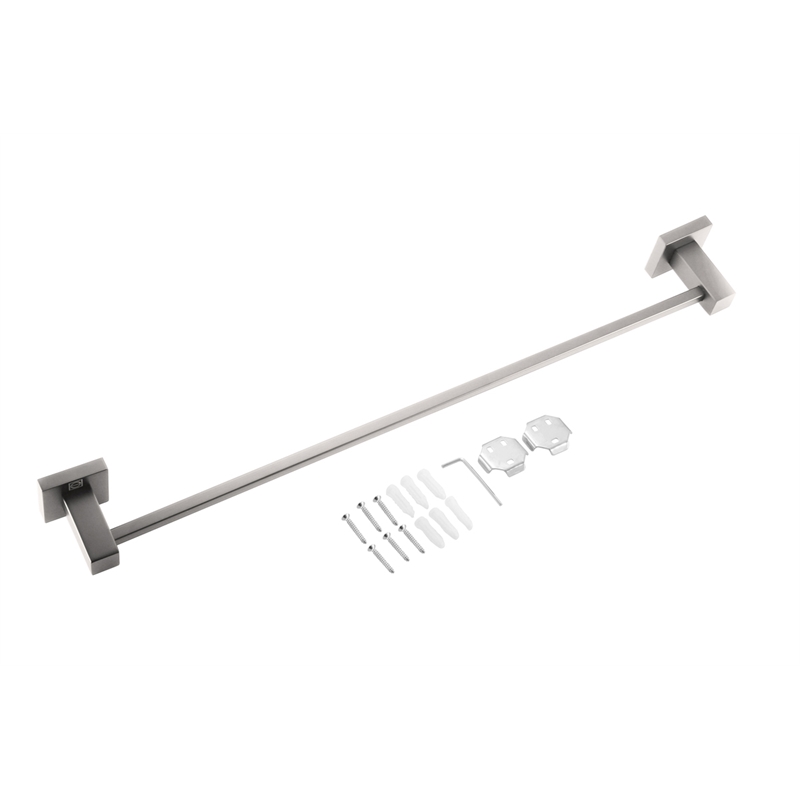 Pemberly Row 2-Pc Stainless Steel Bathroom Hardware Set in Brushed Nickel