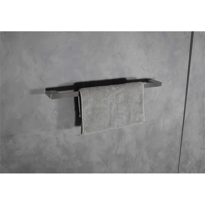 Pemberly Row 4-Pc Stainless Steel Bathroom Hardware Set in Brushed Nickel