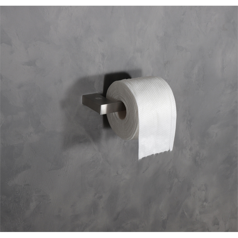 Pemberly Row 4-Pc Stainless Steel Bathroom Hardware Set in Brushed Nickel