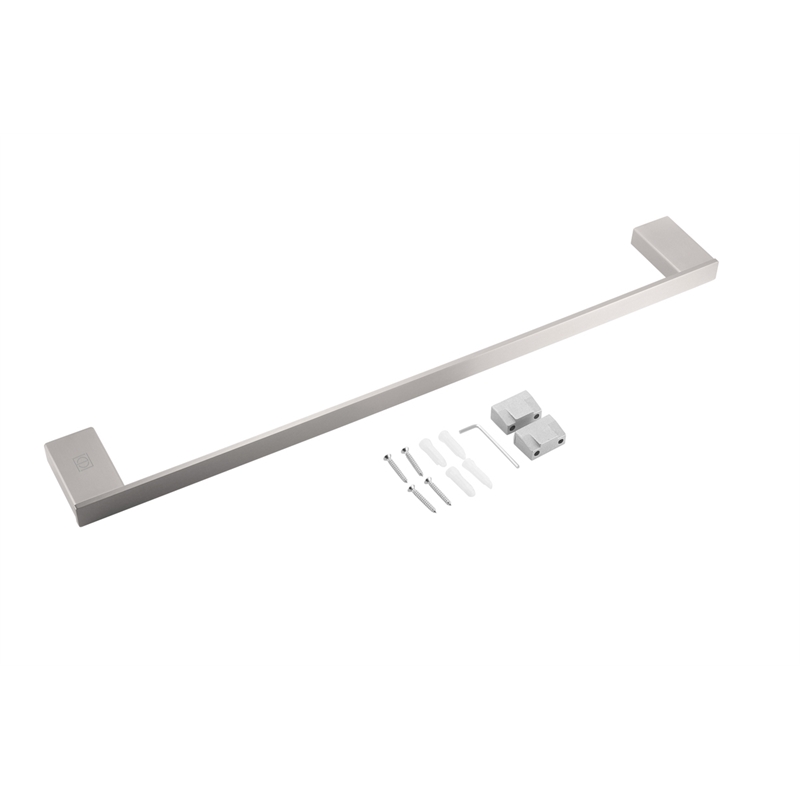 Pemberly Row 4-Pc Stainless Steel Bathroom Hardware Set in Brushed Nickel