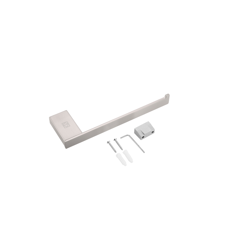 Pemberly Row 4-Pc Stainless Steel Bathroom Hardware Set in Brushed Nickel
