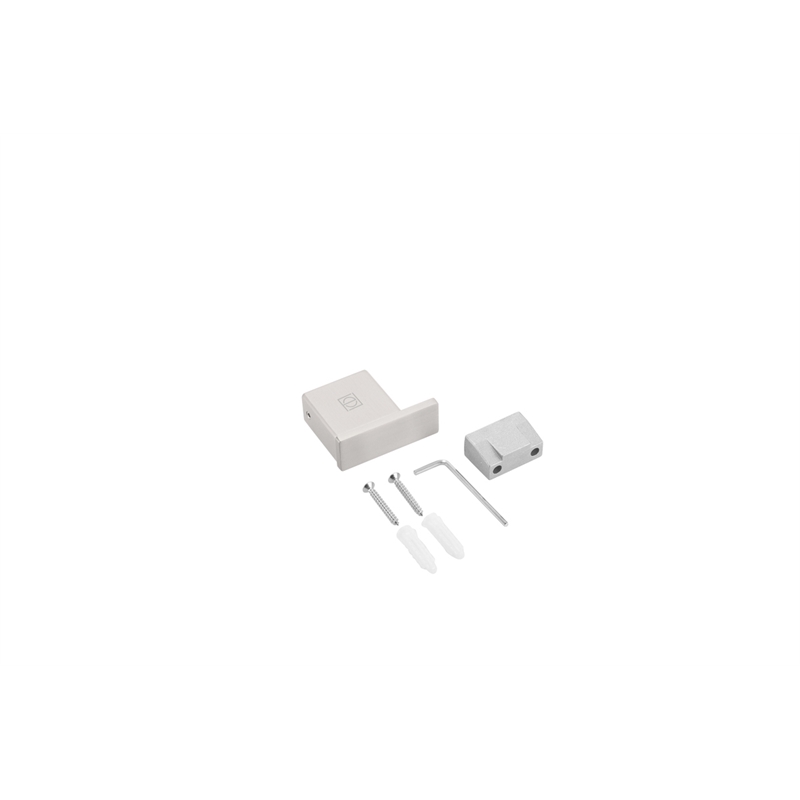 Pemberly Row 4-Pc Stainless Steel Bathroom Hardware Set in Brushed Nickel