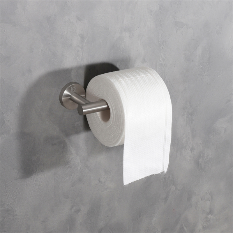 Pemberly Row 3-Piece Stainless Steel Bathroom Hardware Set in Nickel