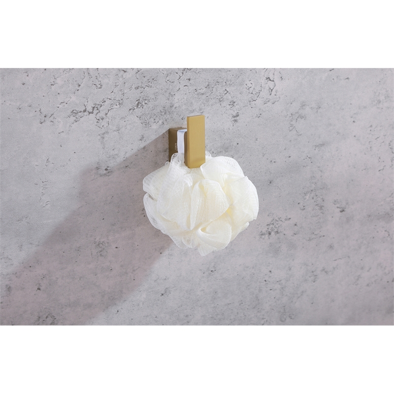 Pemberly Row 4-Pc Stainless Steel Bathroom Hardware Set in Brushed Gold