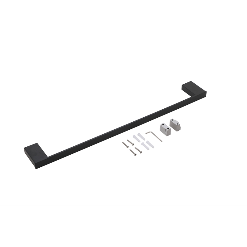 Pemberly Row 2-Piece Stainless Steel Bathroom Hardware Set in Black
