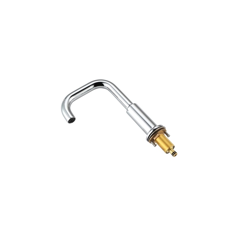 Pemberly Row Brass Double Handle Bathroom Faucet in Chrome