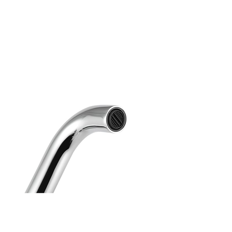 Pemberly Row Brass Double Handle Bathroom Faucet in Chrome