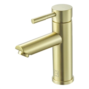 Pemberly Row Stainless Steel Bathroom Faucet in Brushed Gold