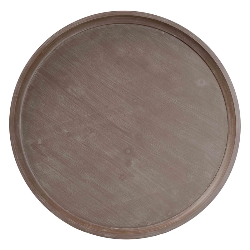 Pemberly Row French Country Coffee Table in Antique Brown Wood Finish