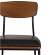 Pemberly Row Counter Stool Espresso Faux Leather Steel Frame 25