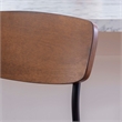 Pemberly Row Counter Stool Espresso Faux Leather Steel Frame 25