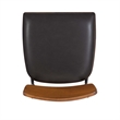 Pemberly Row Counter Stool Espresso Faux Leather Steel Frame 25