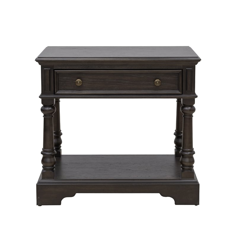 Pemberly Row Hickory Creek Bachelor's Chest Brown Velvet Finish