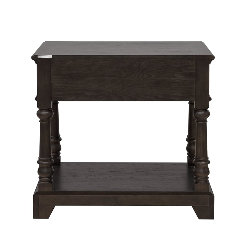 Pemberly Row Hickory Creek Bachelor's Chest Brown Velvet Finish