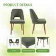 Pemberly Row 2 Dining Chairs in Pine Fabric with Medium Oak Legs