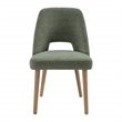 Pemberly Row 2 Dining Chairs in Pine Fabric with Medium Oak Legs