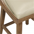 Pemberly Row Swivel Counter Stool in Taupe Faux Leather 2-Pack