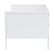 Pemberly Row Twin Daybed with Wraparound Frame and Geometric Overlay