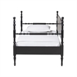 Pemberly Row Wood Twin Daybed with Turned Spindle Posts in Black