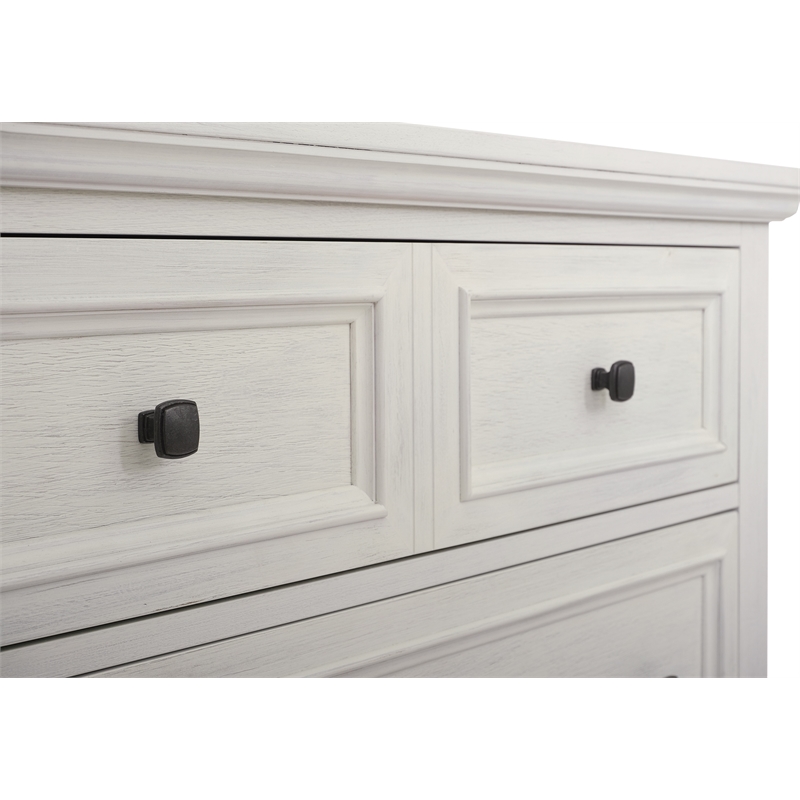 Pemberly Row 3 Drawer Chest Modern Farmhouse Rustic White Wood
