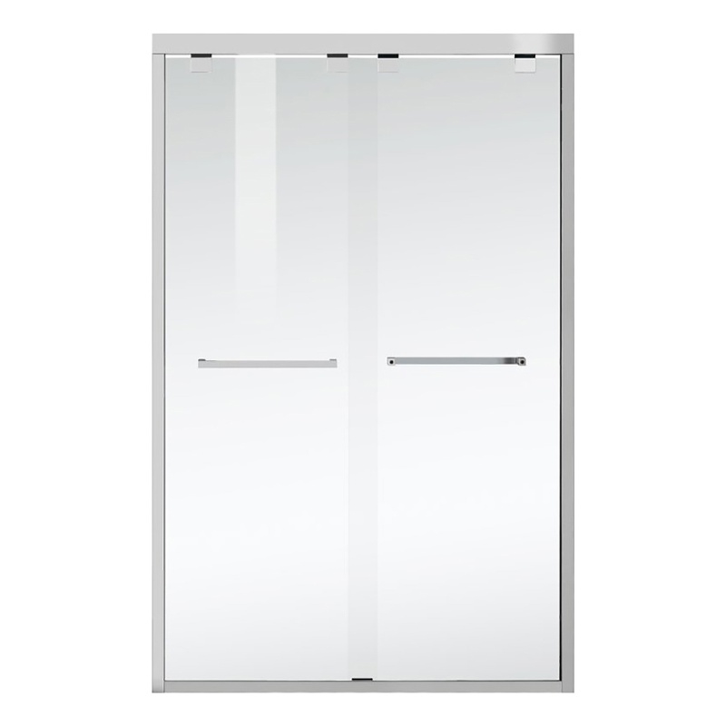 Pemberly Row Frameless Aluminum Shower Door in Polished Chrome