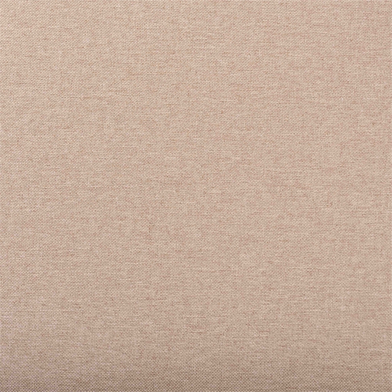 Pemberly Row Florencia Beige Fabric Dining Chair with Espresso Wood Legs