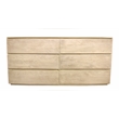 Pemberly Row Flagstaff Solid Mango Wood 6-Drawer Dresser in Natural