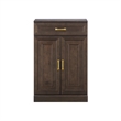 Pemberly Row Kitchen Storage Cabinet Coffee Finish Engineered Wood