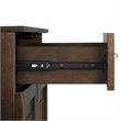 Pemberly Row Kitchen Storage Cabinet Coffee Finish Engineered Wood
