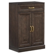 Pemberly Row Kitchen Storage Cabinet Coffee Finish Engineered Wood
