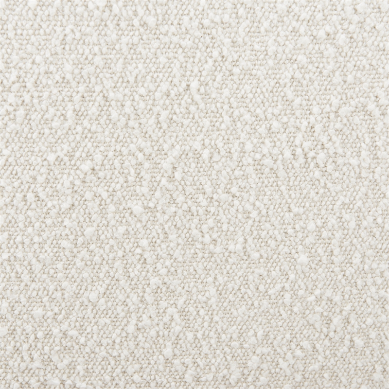 Pemberly Row Shearling Fabric Dining Chair in Cream and Gold Finish