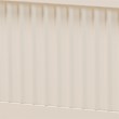 Pemberly Row Primrose Ivory King Platform Bed with Fluted Wood Design