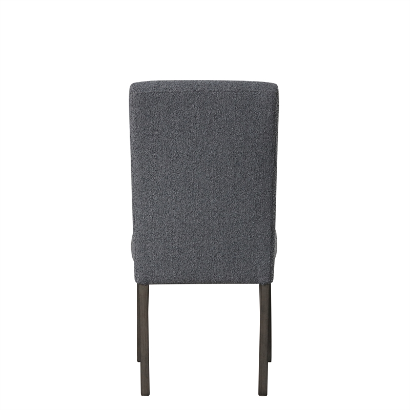 Pemberly Row High Line Wood Dining Chair in Gray (Set of 2)