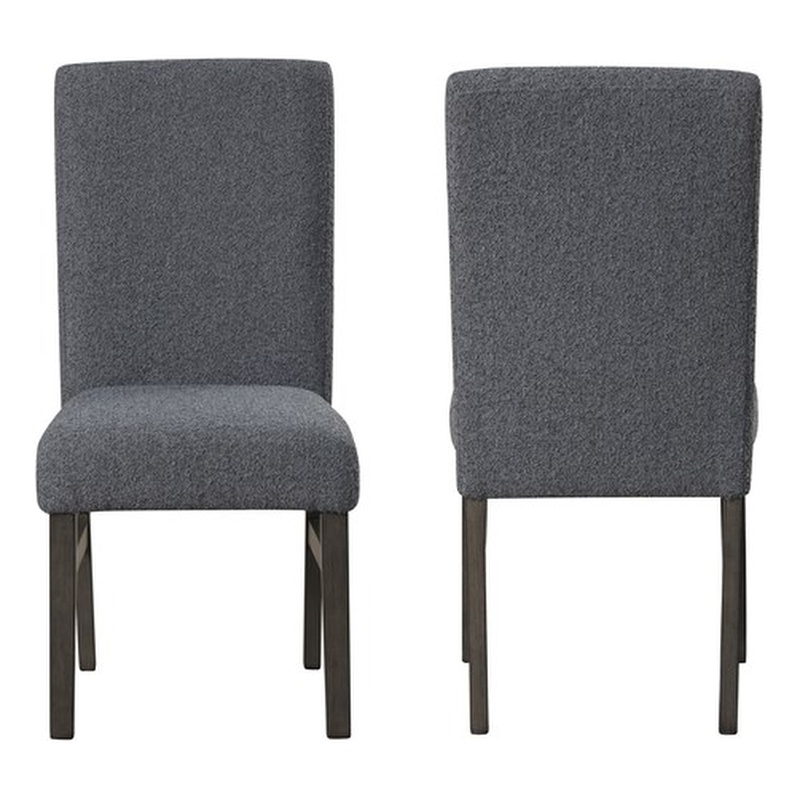 Pemberly Row High Line Wood Dining Chair in Gray (Set of 2)