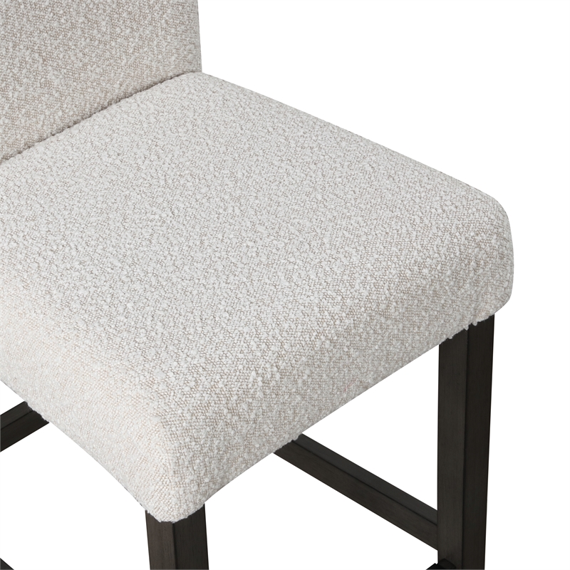 Pemberly Row High Line Counter Dining Chairs in White (Set of 2)
