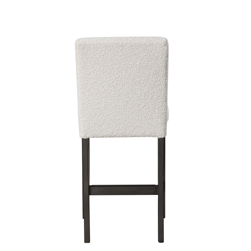 Pemberly Row High Line Counter Dining Chairs in White (Set of 2)
