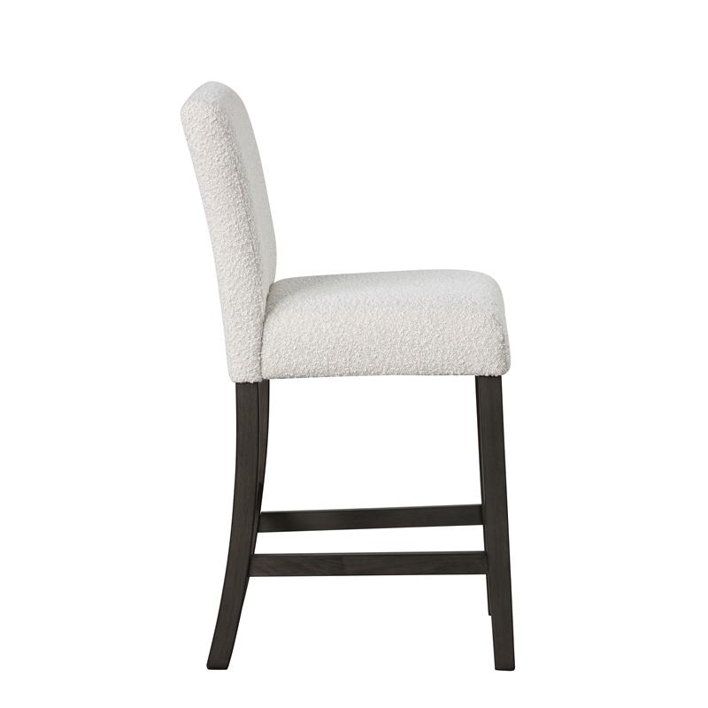 Pemberly Row High Line Counter Dining Chairs in White (Set of 2)
