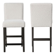 Pemberly Row High Line Counter Dining Chairs in White (Set of 2)