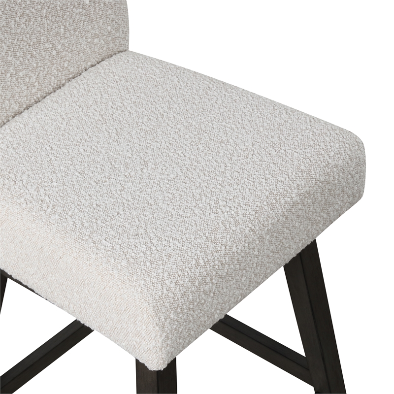 Pemberly Row High Line Swivel Counter Chairs in White (Set of 2)