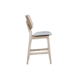 Pemberly Row 5-Piece Wood Counter Height Dining Set in White Ash