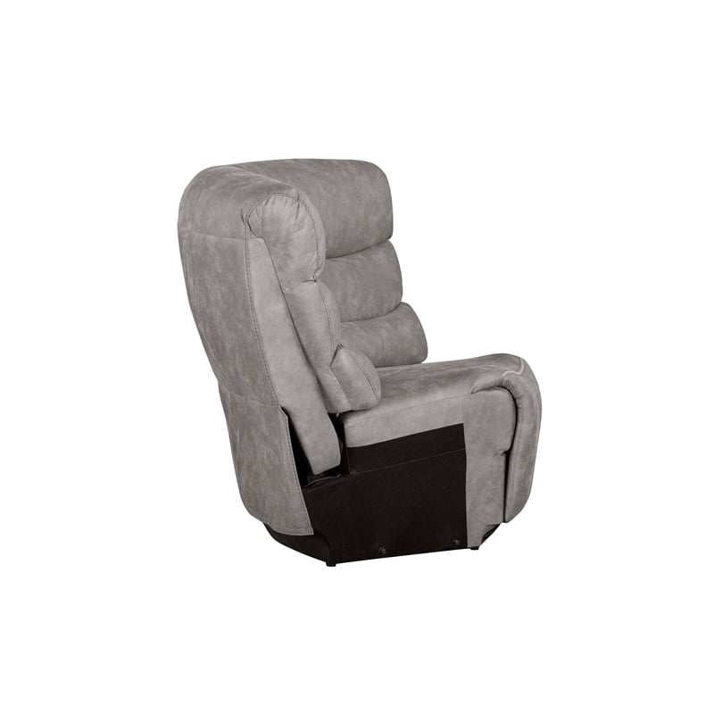 Pemberly Row 3-Piece Manual Reclining Sectional with Hardwood Frame in Gray