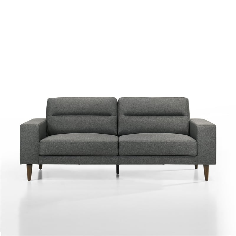 Pemberly Row Gray Sofa and Chair Set with Polyester Upholstery and Foam Cushions