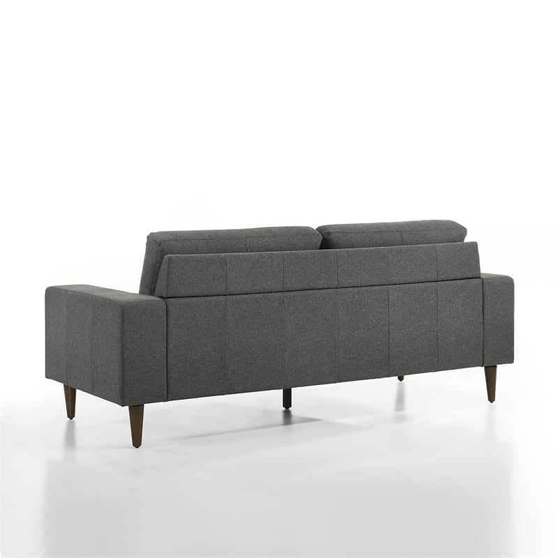 Pemberly Row Gray Sofa and Chair Set with Polyester Upholstery and Foam Cushions