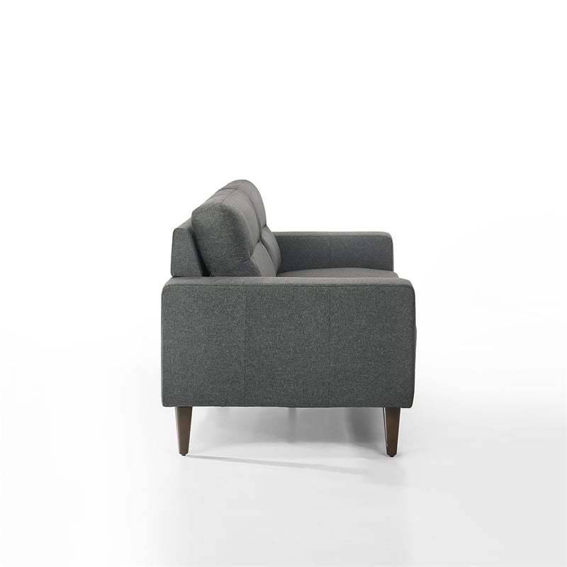 Pemberly Row Gray Sofa and Chair Set with Polyester Upholstery and Foam Cushions